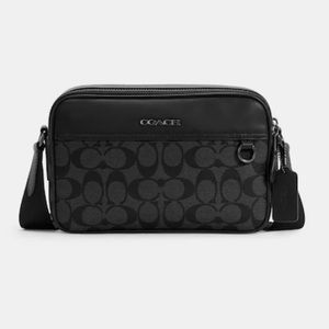 Coach Graham Crossbody In Signature Canvas, unisex messenger bag